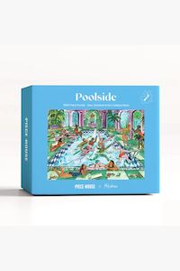 Poolside Blue Puzzle 1000pce by Mokshini