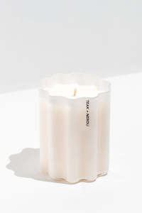 Home Fragrances: Teak + Neroli White 300g 70hr Wave Candle