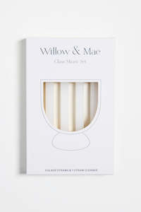 Opaque White Short Cocktail Straw