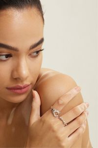 Ania Haie: Twisted Wave Adjustable Silver EOL Ring