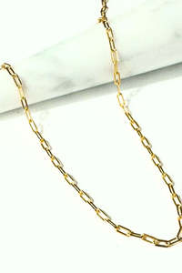 Supporting Local: Paperclip Gold Necklace