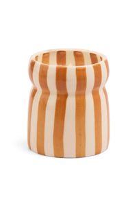 Sienna Sunset Cabana Rust Stripe 184g Ceramic Candle