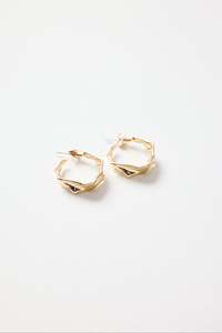 Gifts Under 75: Beaten Gold Hoop Earring