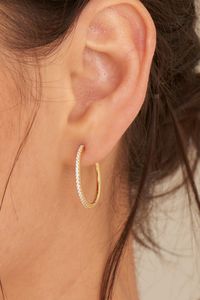 Ania Haie: Glam Rock Gold Large Hoop Earrings