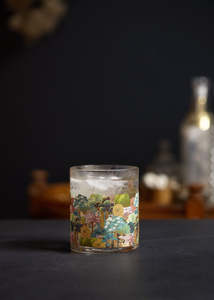 Ethical Edit: Monterey Old Fashioned Print Glass Tumbler 400ml Each