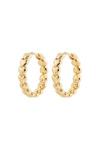 Maeve Heart Gold Recycled Hoop Earrings