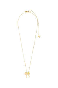 Cassian Recycled Gold Plated Bow Necklace
