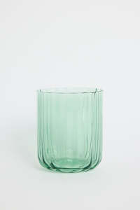 Fluted Green Tumbler