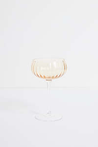 Ripple Light Amber Cocktail Glass