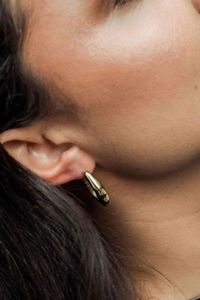 Valentines: The Organic Wavy Gold Hoop Earrings