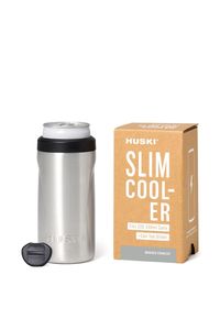 Eco Friendly: Brushed Stainless Tall Slim Can Cooler