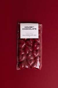 Animal Friendly: Hazelnut Gianduja Red Heart Milk Chocolate Bar