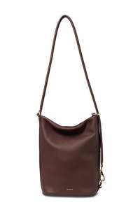 Supporting Local: Jojo Espresso Soft Luxe Leather Shoulder Bag