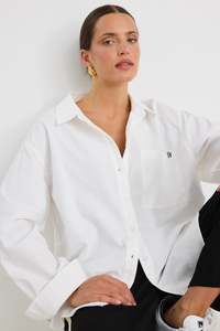 Back In Stock: Signature Ivory Oxford Oversized Shirt
