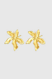 Gifts Under 100: Romy Flower Gold Plated Stud Earring