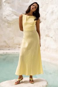 Sale 151: A Walk To Remember Sunlit Yellow Sleeveless Maxi Dress