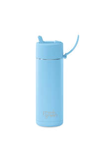Ceramic Reusable Sky Blue 595ml Bottle with Flip Lid