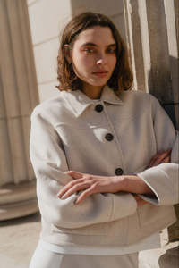 Back In Stock: Ranger Oat Marle Wool Blend Soft Jacket