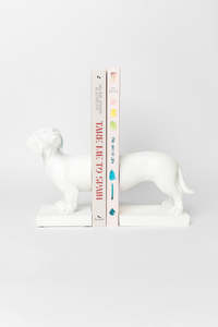 Woof Woof White Set2 Bookends