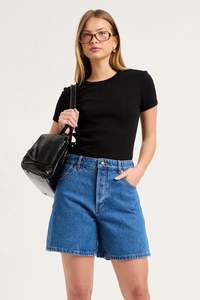 Ethical Fair: 90s Relaxed Canyon Stone Blue Short
