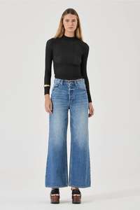 Denim Sale: Relaxed Sailor Silverlake Blue Wide Jean