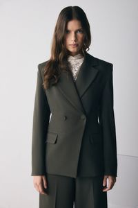 Symmetry Dark Olive Tailored Blazer