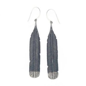 Products: Nick Von K - Huia Feather Earrings - Florafauna