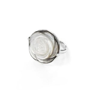 Nick Von K - Mother of Pearl Rose Ring - Florafauna