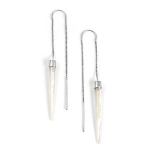 Products: Nick Von K - Mother of Pearl Slipstream Earrings - Florafauna