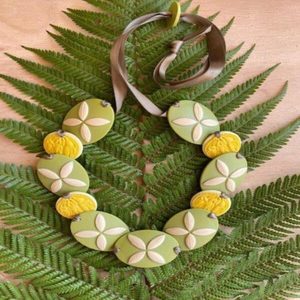 Tania Tupu Kowhai Citrus Necklace - Florafauna