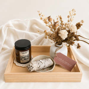 Gift Boxes: The Bloom Box — Dried Florals, Candle & Sage Gift Set