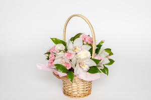 Floral Choice Pretty Pastel Basket Arrangement - Botany Downs Florist & East&hellip;
