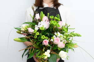 Anniversary: Summertime (pastel florist choice) Bouquet - Botany Downs Florist & East Auckland same day delivery flowers Howick Florist