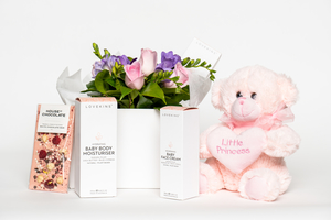 Pastel Posy Gift Box for new born baby - Botany Downs Florist & East Aucklan&hellip;