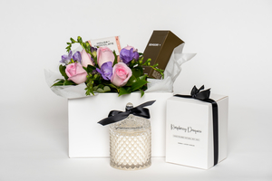 Anniversary: Pastel florist choice Posy Gift Box - Botany Downs Florist & East Auckland same day delivery flowers Howick Florist