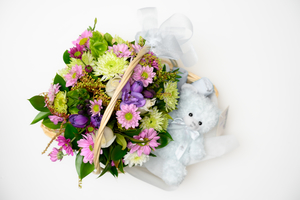 Arranged Flowers: Florist Choice baby boy - Botany Downs Florist & East Auckland same day delivery flowers Howick Florist