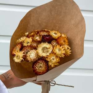Small Bunch Flowers Auckland: Straw Flowers Yellow