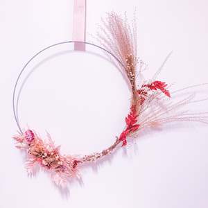Festive Flowers: Pink Blossom Wreath