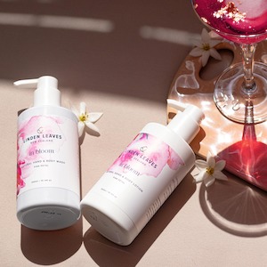 Linden Leaves: Pink Petal Hand & Body Wash & Lotion Boxed Set