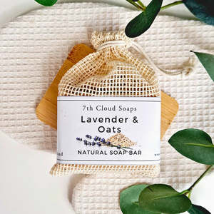 7th Cloud Soaps Natural Luxury: Lavender & Oats Soap | Natural Soap for Sensitive Skin *BEST SELLER*