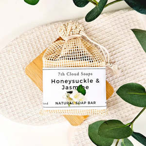 7th Cloud Soaps Natural Luxury: Honeysuckle & Jasmine Soap | Natural Soap for Sensitive Skin *BEST SELLER*