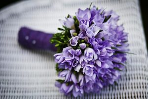 Packaging: Purple Bridal Bouquet