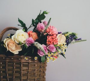 Card size: Flower Basket