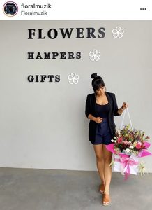 Flower arrangements –: Designer Choice In White Bag