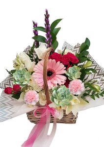 Candle: Flowers Basket