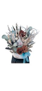 Candle: Blue Sea preserved Flowers