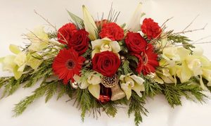 Card size: Xmas Reindeer Centerpiece