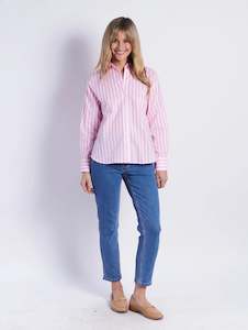 Women’s Clothing: Leoni Ralph Shirt in Pink Stripe