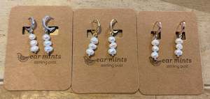 Accessories: Ear Mints Trio Irregular Pearl Huggie Earrings 2403