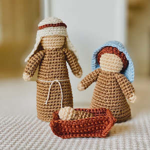 Homeware: Above Rubies Crochet Christmas Nativity Set CD3